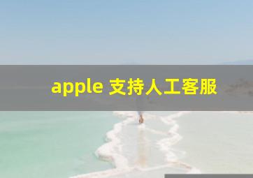 apple 支持人工客服